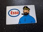 Sticker stripfiguur Kuifje Kapitein Haddock Esso benzine, Ophalen of Verzenden, Kuifje, Zo goed als nieuw, Plaatje, Poster of Sticker
