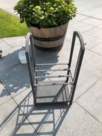 Smeedijzeren rek hout stapelen, Tuin en Terras, Ophalen, Zo goed als nieuw, Metaal