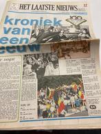 Krant HLN 07/06/88 : Kroniek van de eeuw, expo, reclame, Verzamelen, Ophalen of Verzenden, 1980 tot heden, Krant