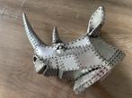 Metalen neushoorn decoratie, Ophalen, Zo goed als nieuw