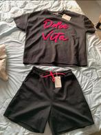 Tweedelig short en t-shirt M, Kleding | Dames, Maat 38/40 (M), Zwart, Nieuw, Ophalen of Verzenden