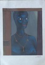 FELIX LABISSE / NAAKTE VROUW / KLEURLITHO / 99x76cm / KADER, Antiek en Kunst, Kunst | Litho's en Zeefdrukken, Ophalen