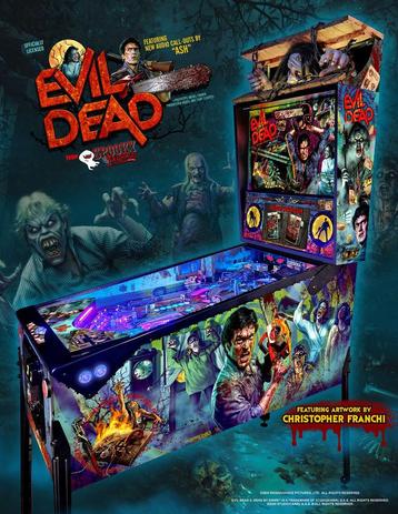 Evil Dead flipperkast Spooky Pinball beschikbaar voor biedingen