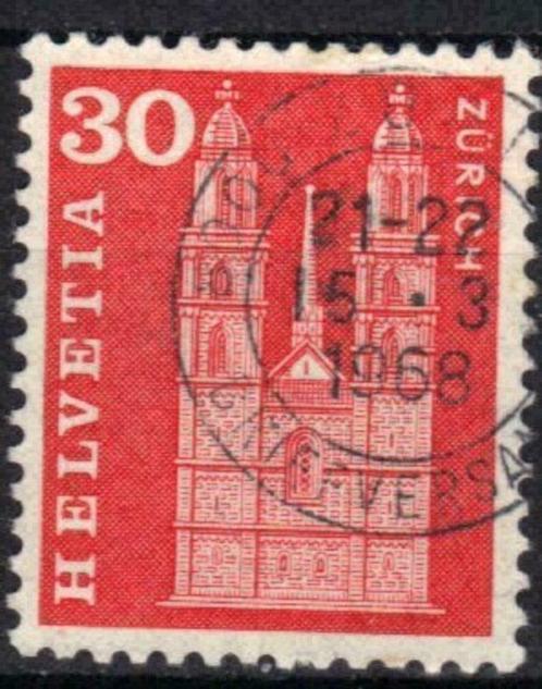 Zwitserland 1960-1963 - Yvert 648 - Courante reeks (ST), Timbres & Monnaies, Timbres | Europe | Suisse, Affranchi, Envoi