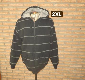 (3)- veste homme t.XXL noire grise - oujian - beschikbaar voor biedingen