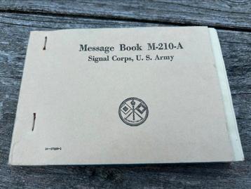US Signal Corps M-210-A message book, radio, als nieuw beschikbaar voor biedingen