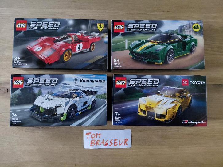 Lego Speed Champions - 76900, 76901, 76906, 76907 (NIEUW), Kinderen en Baby's, Speelgoed | Duplo en Lego, Nieuw, Lego, Complete set