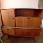 buffetkast met bar, Huis en Inrichting, Ophalen, Gebruikt, Glas, 100 tot 150 cm