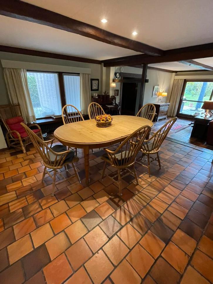 Eetkamer tafel, Huis en Inrichting, Complete eetkamers, Gebruikt, 6 tot 8 stoelen, Ophalen