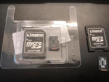 Twee maal Kingston 32GB Micro SD + adapter beschikbaar voor biedingen