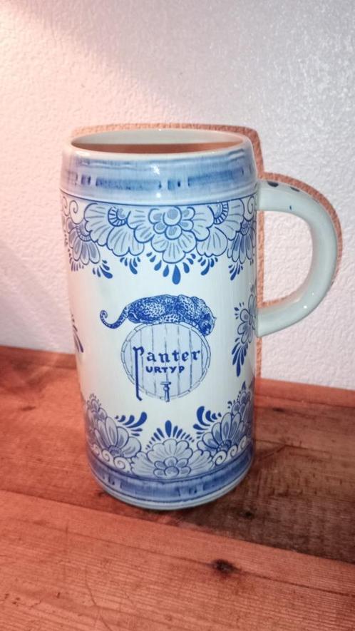Brasserie bierpul 1L Panter Urtyp in Delft, Verzamelen, Biermerken, Gebruikt, Pul(len), Overige merken, Ophalen of Verzenden