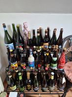 Collectie volle bier flessen, Ophalen