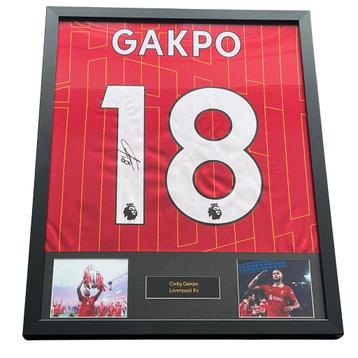 Cody Gakpo gesigneerd Liverpool thuisshirt 2024-2025 beschikbaar voor biedingen