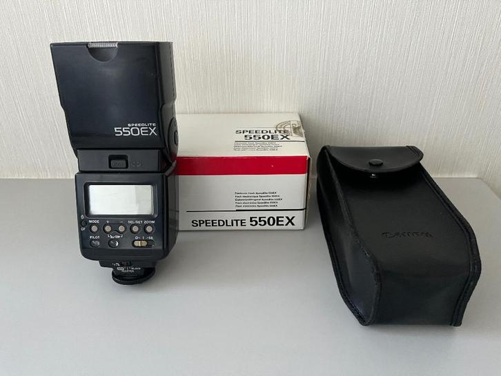 Canon Speedlite 550EX Flitser, Audio, Tv en Foto, Foto | Flitsers, Gebruikt, Canon, Kantelbaar, Ophalen of Verzenden