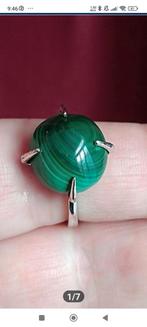 Sterling zilveren ring met Congo-malachiet, Nieuw, Ophalen of Verzenden, Met edelsteen, Dame