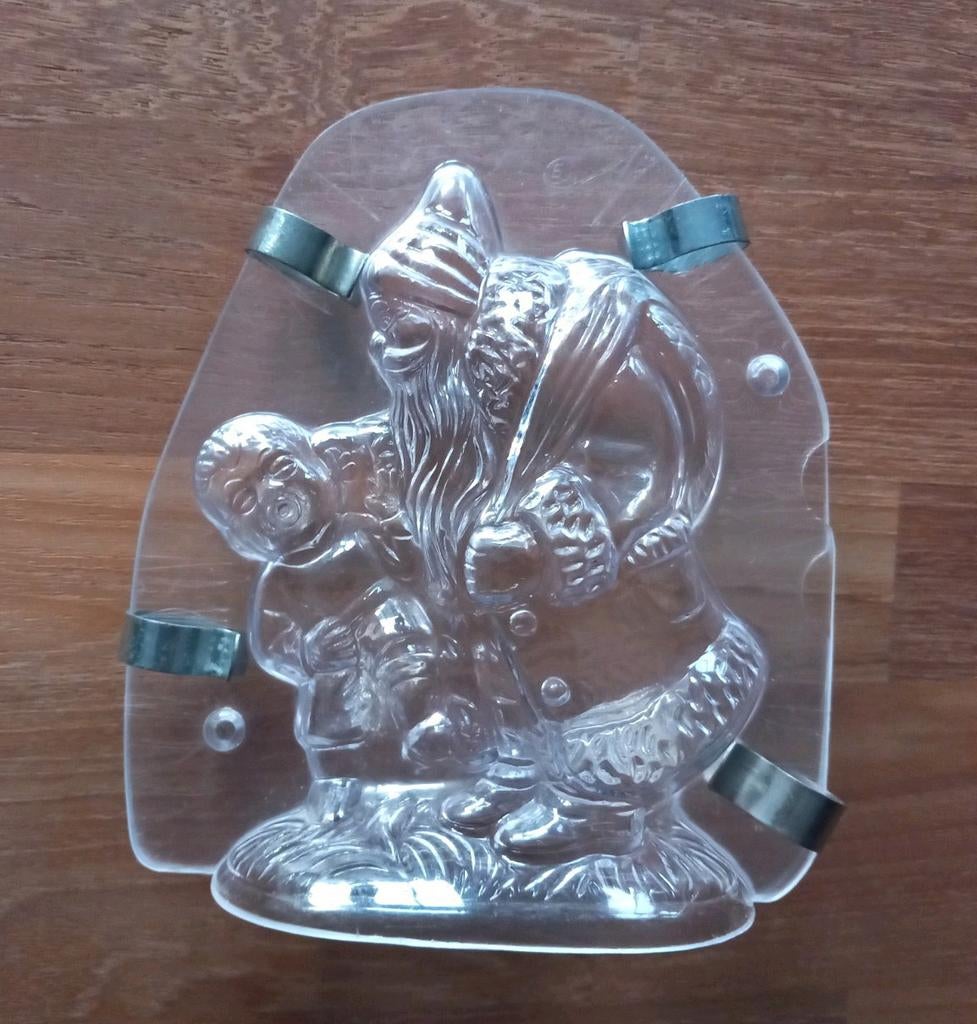 Chocoladevorm Kerstman met kind, Hobby en Vrije tijd, Taarten en Cupcakes maken, Gebruikt, Ophalen of Verzenden