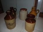 Set van 5 aardewerken kannen met Engelse markeringen, Antiek en Kunst, Ophalen of Verzenden