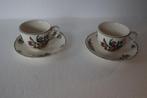 Lot de deux tasses et sous-tasses Villeroy et Boch, Antiek en Kunst, Curiosa en Brocante, Ophalen