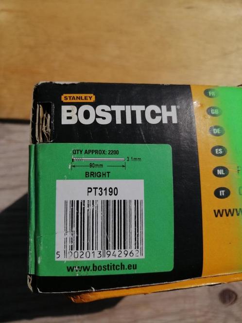 Clous en bande Bostitch - PT3190 pour agrafeuse 3,1 x 90 mm, Bricolage & Construction, Quincaillerie & Fixations, Neuf, Clous