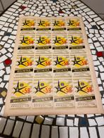 Plaquette timbres / vignettes expo 58, Ophalen of Verzenden