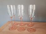14 Luminarc champagneglazen met roze voet, Ophalen