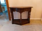 Antiek tafeltje uit eik (donker bruin), Huis en Inrichting, Ophalen, Gebruikt, 75 tot 100 cm, Minder dan 100 cm