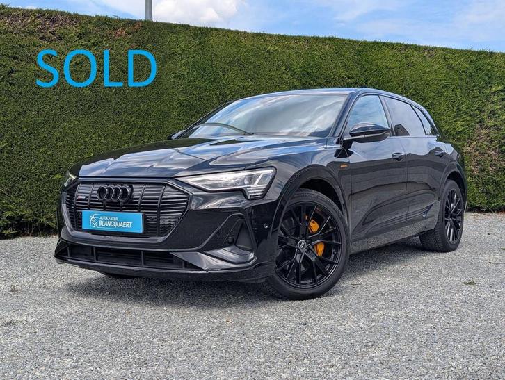Audi e-tron !verkocht! - Black edition -2x S-line (bj 2022), Auto's, Audi, Bedrijf, Te koop, e-tron, 4x4, Achteruitrijcamera, Airbags