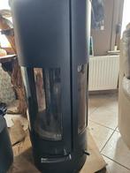 Ronde houtkachel met 3 glazen, Huis en Inrichting, Kachels, Ophalen, Gebruikt, Hout, Houtkachel