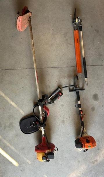 bosmaaier en heggenschaar, Tuin en Terras, Ophalen, Gebruikt, Benzine, Stihl