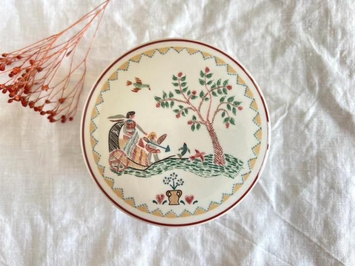 Bonbonnière Villeroy & Boch American Sampler, Antiek en Kunst, Antiek | Keramiek en Aardewerk, Ophalen of Verzenden