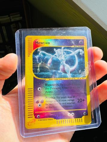 Mewtwo reverse holo expedition, Enlèvement ou Envoi, Comme neuf, Cartes en vrac, Foil