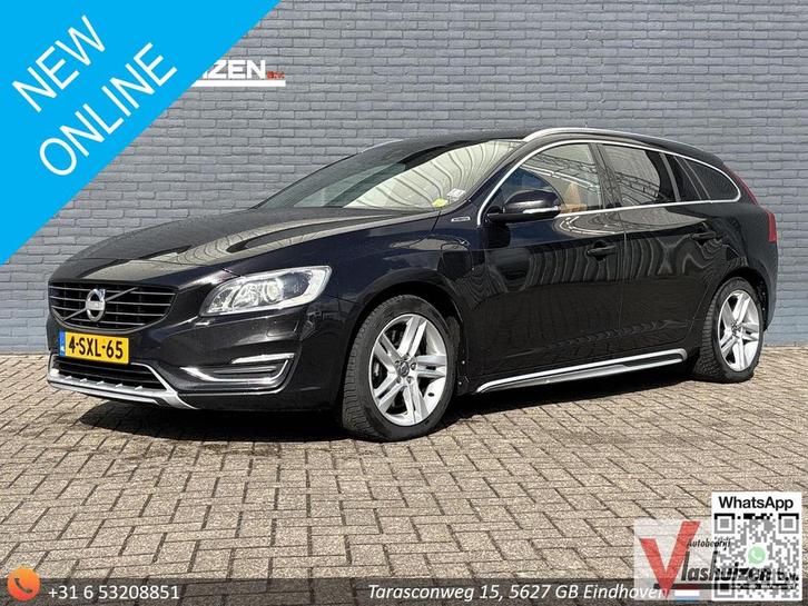 Volvo V60 2.4 D6 AWD Plug-In Hybrid Summum | Leder | Cruise, Auto's, Volvo, Bedrijf, V60, 4x4, ABS, Adaptieve lichten, Airbags