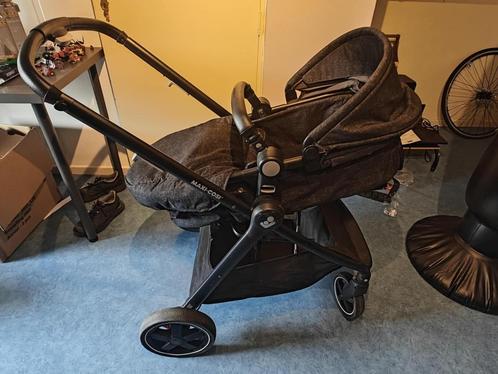 Poussette 2 en 1 noir, Kinderen en Baby's, Kinderwagens en Combinaties, Gebruikt, Kinderwagen, Maxi-Cosi, Met autostoeltje, Met reiswieg
