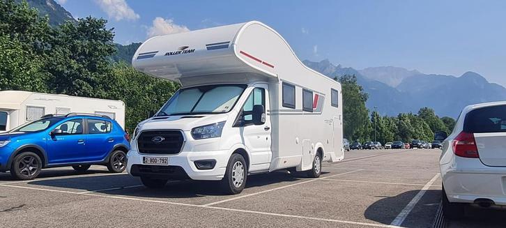 Roller Team 284 M – ruim & instapklaar – 2022 – 90.000 km, Caravans en Kamperen, Mobilhomes, Particulier, Ford, Douche, Luifel