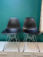 Chaises VITRA noires pieds chromés x2, Enlèvement, Ergonomique, Comme neuf
