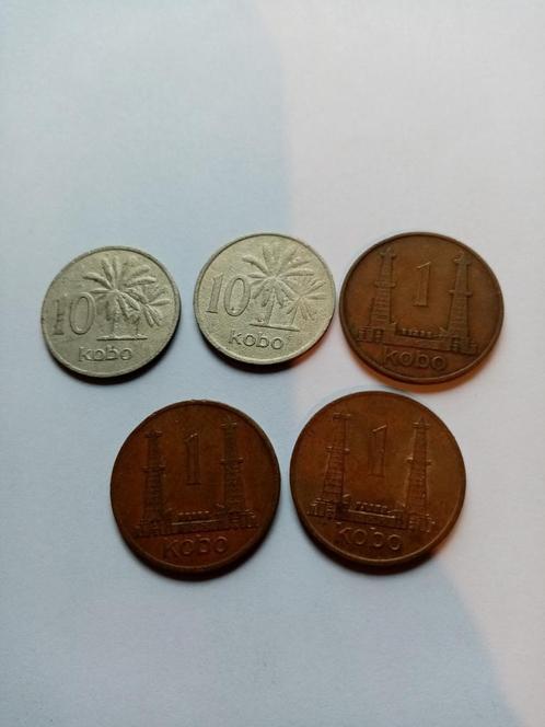 Oude circulatiemunten van Nigeria en de west afrikaanse st., Timbres & Monnaies, Pièces & Médailles, Enlèvement ou Envoi