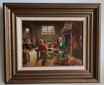 Ingekaderd schilderij op hout van Pierre Michiels, Ophalen