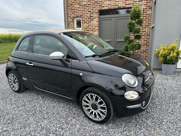 FIAT 500 - CABRIOLET - 55.000 Km - NIEUWSTAAT - LEDER, Auto's, Fiat, Particulier, 500C, ABS, Airbags, Airconditioning, Alarm, Android Auto