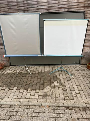Twee projectieschermen beschikbaar voor biedingen