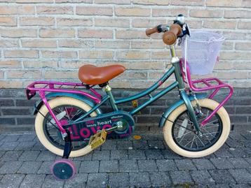 Kinderfiets meisjesfiets 2Cycle 14inch inclusief mandje 🚴‍♂ beschikbaar voor biedingen