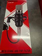 Studio microfoon met standaard - Vonyx CMS400, Ophalen of Verzenden, Nieuw, Studiomicrofoon