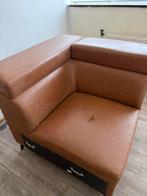 Leren zetel, Huis en Inrichting, Zetels | Zetels, Ophalen, Gebruikt, Hoekbank, Leer