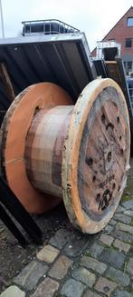 houten haspel 1m20 diameter zwaar laag model, Tuin en Terras, Ophalen, Gebruikt, Rond, Hout