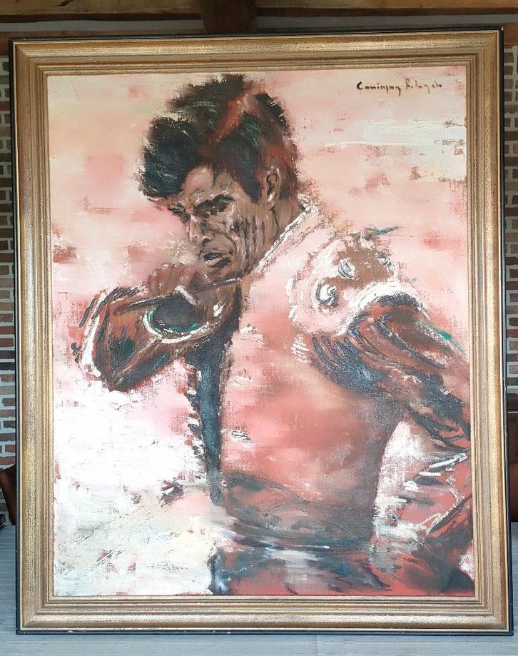 Peinture peinte à la main -, Antiquités & Art, Art | Peinture | Moderne, Enlèvement