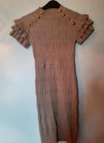 Beige jurk maat uni, zeer rekbare Stof, slecht 1x gedragen!, Ophalen of Verzenden, Zo goed als nieuw, Beige, Boven de knie