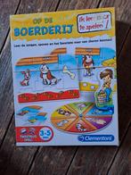 Gezelschapspel-Op de boerderij, Een of twee spelers, Ophalen of Verzenden, Zo goed als nieuw, Clementoni