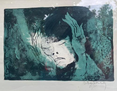 Kleurenlitho van Labadang. (1921-2015), Antiek en Kunst, Kunst | Litho's en Zeefdrukken, Ophalen of Verzenden