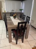 Eettafel met 8 stoelen en 2 kasten, Huis en Inrichting, Ophalen, Gebruikt