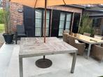 Teak tuintafel vierkant 150X150, Tuin en Terras, Tuintafels, Ophalen, Gebruikt, Vierkant, Hout