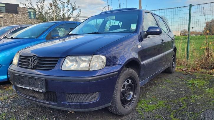 Vw polo 1.4i 138000km GROOT OPEN DAK euro 4 2001, Auto's, Volkswagen, Bedrijf, Te koop, Polo, ABS, Airbags, Boordcomputer, Centrale vergrendeling
